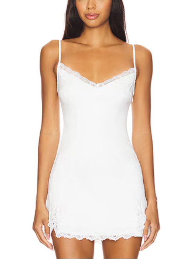 Lovers And Friends X Maggie Macdonald Cassandra Slip Dress White Mini Revolve Xs